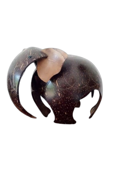 Coconut shell elephant